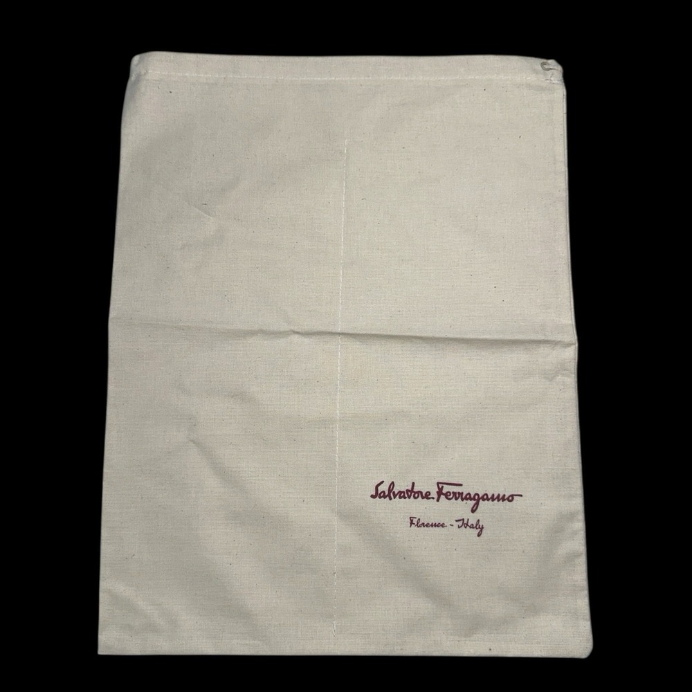 SALVATORE FERRAGAMO Dust Bag Shoes Cover‎ 15"X11.5" Split Seam